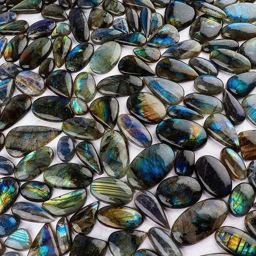 Natural Labradorite Gemstone Plain Cabochon