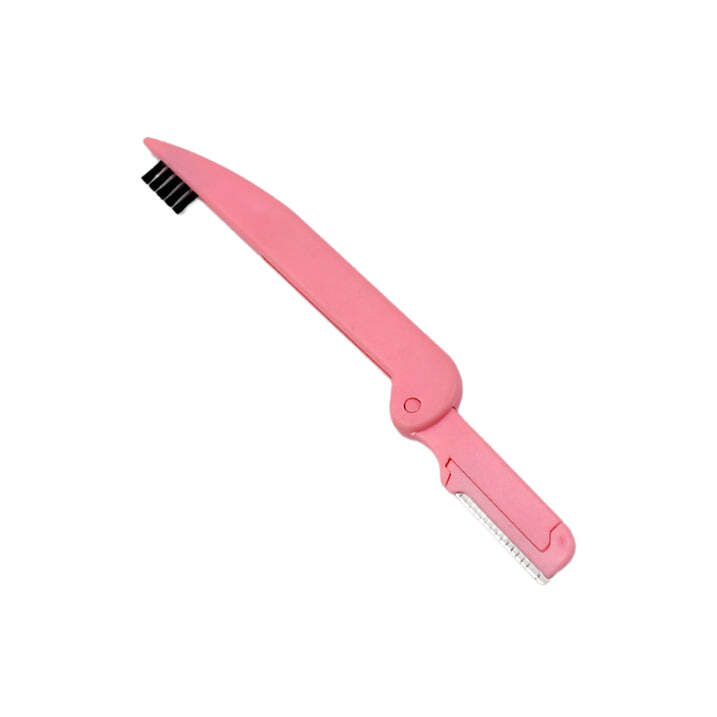 6648 3 IN 1 FOLDABLE EYEBROW BRUSH AND LASH COMB