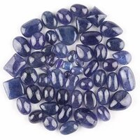 Natural Blue Tanzanite Gemstone Plain Cabochons - Aaa Grade, 10-50 Mm Sizes, Stunning Blue Color | Natural Stone, 100 Grams Weight