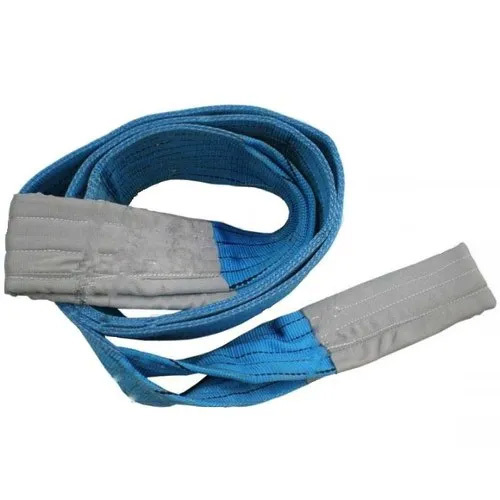 Polyester Lifting Belt - 25 MM to 250 MM Size, Blue Color | Heavy Duty Polyester, Acid Resistant, High Strength, 1 Ton to 84 Ton Capacity