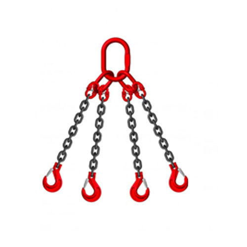 Black 4 Legged Multi Leg Chain Slings