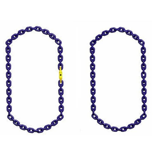 Endless Round Chain Slings - Mild Steel, Up to 250 Kg Lifting Capacity, Silver Color for Industrial Use