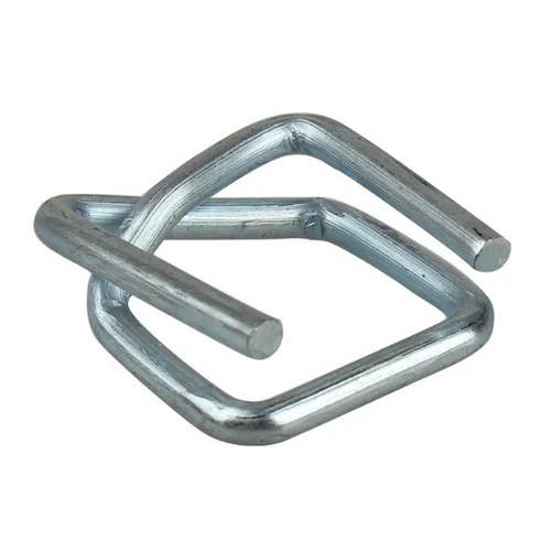Strapping Buckle - Stainless Steel Up to 8 mm Diameter Polished Silver Finish | Medium Duty Secure Fastening for Strapping Applications