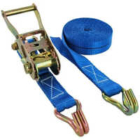 Ratchet Lashing Belt - Polyester Material, 1 Ton To 15 Ton Capacity, Blue Color | Durable, Manual Operation, Industrial Usage