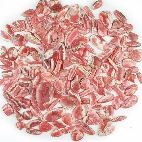 Natural Pink Mix Rhodochrosite Gemstone Plain Cabochon