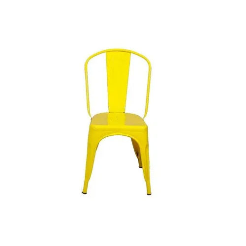 Yellow Plastic Cafe Chair