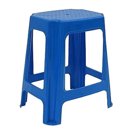 Blue 21 Inch Plastic Stool