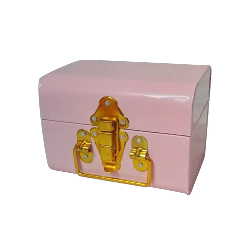 Pink Makeup Box - Iron Material, Lightweight Design, Pink Color | Attractive Style, Multiple Compartments, Anti-Wear & Spill-Proof Interiors