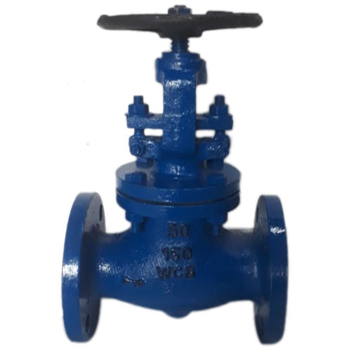 Blue Industrial Globe Valve