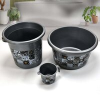 4050 LARGE CAPACITY PLASTIC BATHROOM SET OF 7PIECES