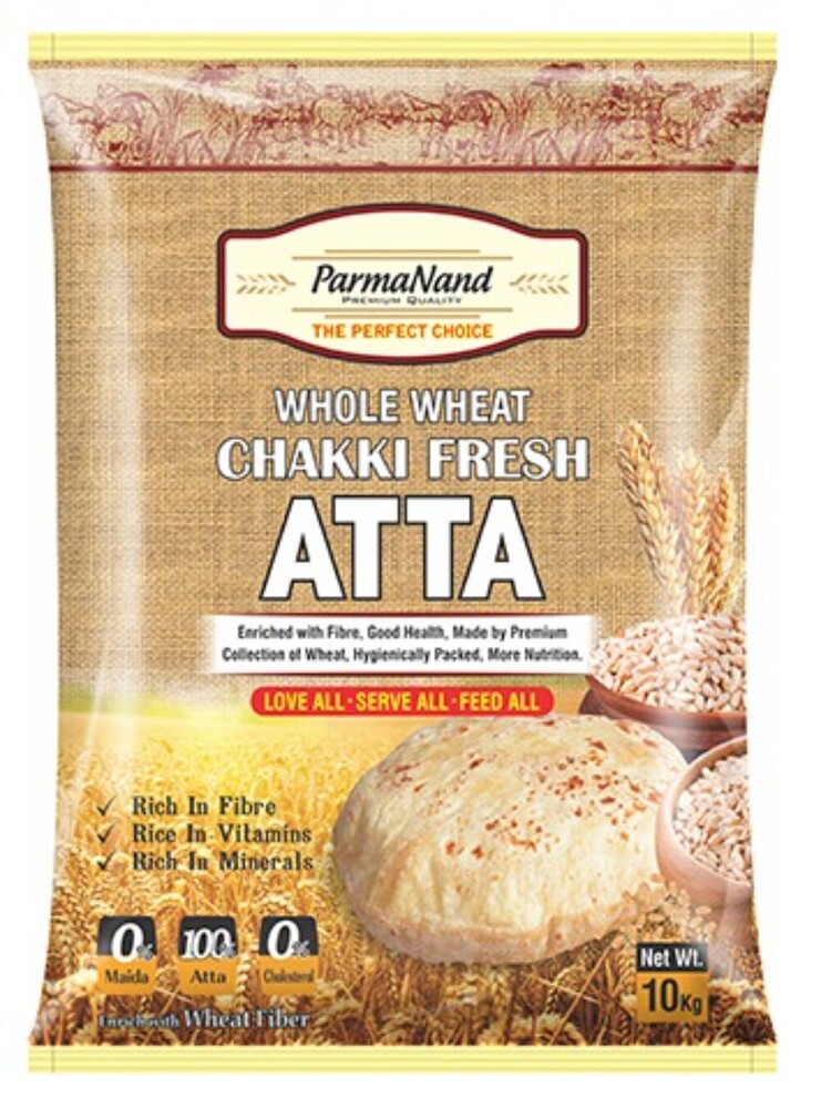 Whole Wheat Flour Packaging Pouch - Color: Multicolor