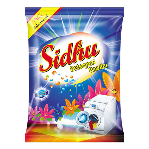 Multicolor Sidhu Detergent Powder Packaging Pouch