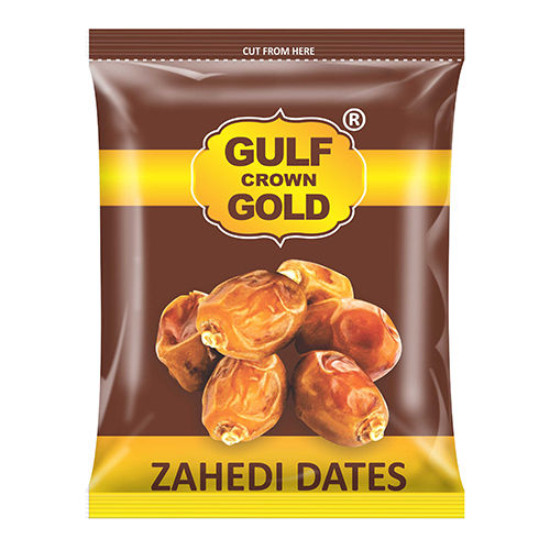 Multicolor Gulf Crown Gold Zahedi Dates Packaging Pouch