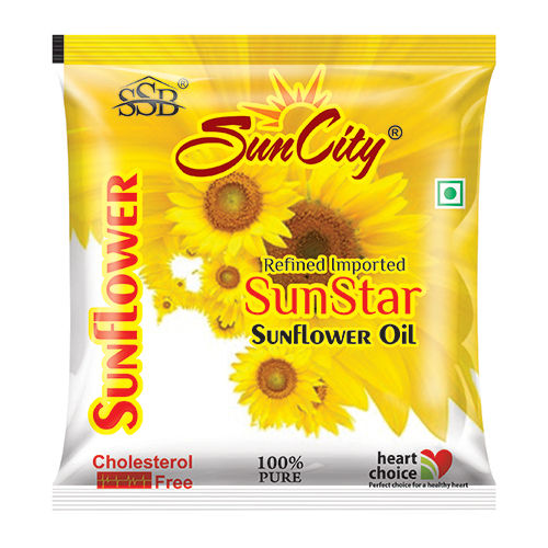 Multicolor Sun City Sunflower Oil Packaging Pouch