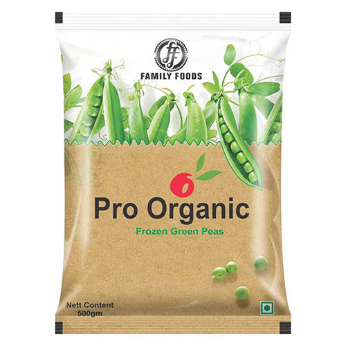 Pro Organic Frozen Green Peas Packaging Pouch