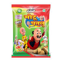 Multicolor Ask Motu Patlu Packaging Pouch