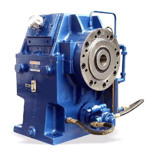 Blue Industrial Extruder Gearbox