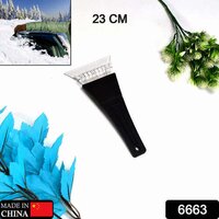 Ice Scraper Windshield With Window For Cars - Plastic, 24x11x2 Cm | Lightweight Design, Anti-slip Handle, Scratch-free Snow Removal