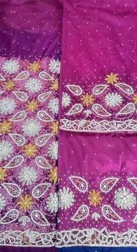 Embroided Hand Embroidery Fabric