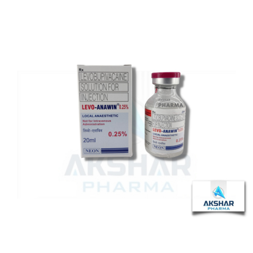 Levo Anawin 0.25% Injection - Application: Hospital