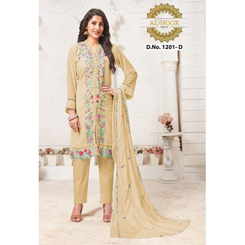 Indian Embroidered Faux Georgette Suit