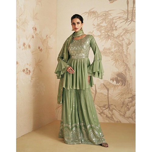 Real Georgette And Chinon Suit