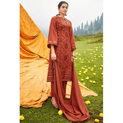 Indian Pure Wool Pashmina Kaani Weaving Jacquard Suit