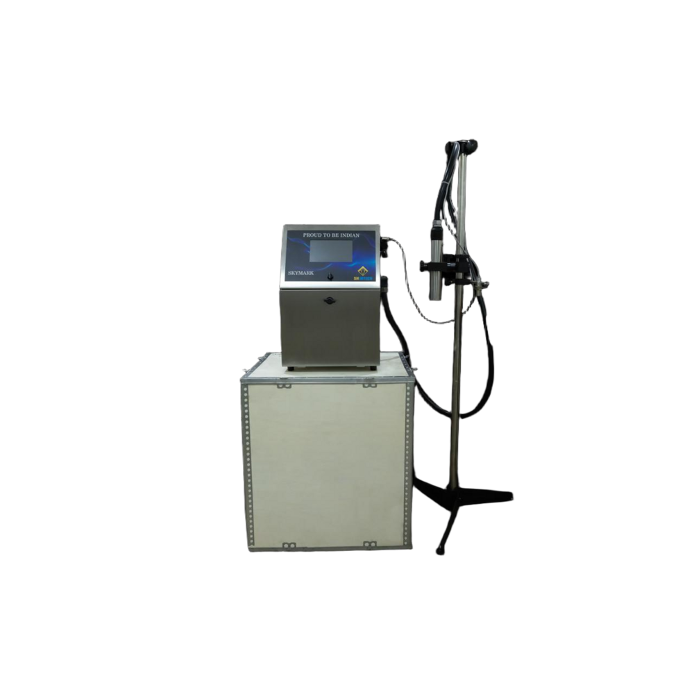 Carton Label Batch Coding Machine - Color: Blue