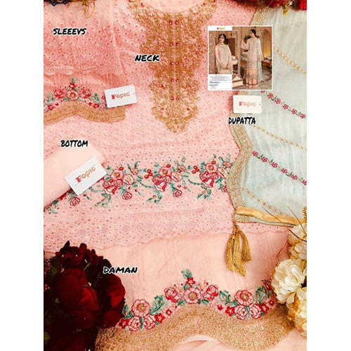 Multicolor Fepic Rosemeen Guzarish Fancy Suit