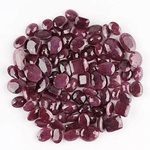 Natural Ruby Gemstone Cut Stone