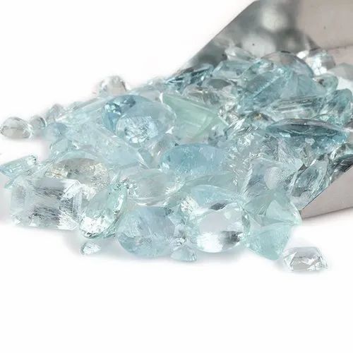 Natural Blue Mixed Aquamarine Gemstone Cut Stones