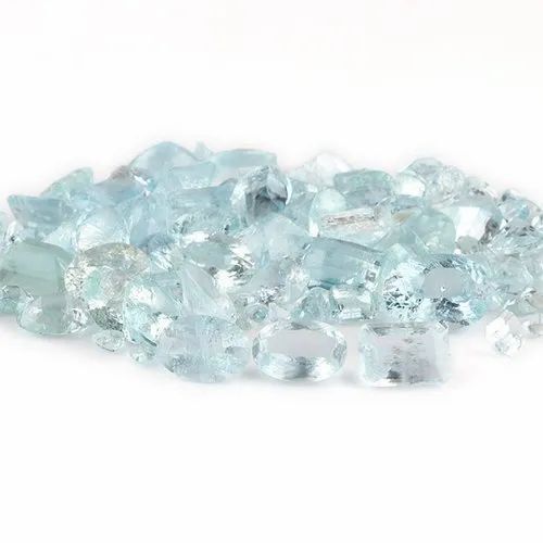 Natural Blue Mixed Aquamarine Gemstone Cut Stones