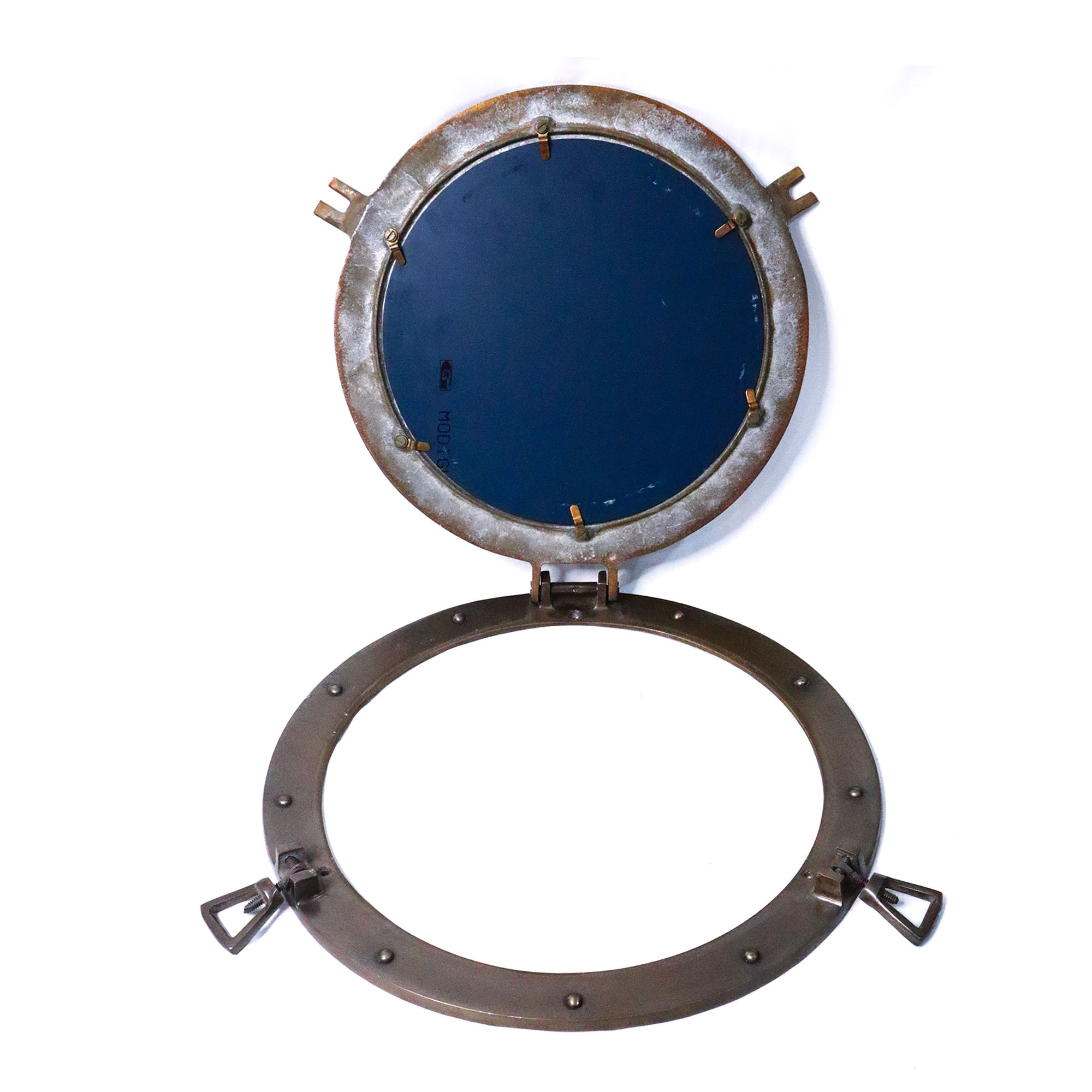 Wooden Porthole Mirror