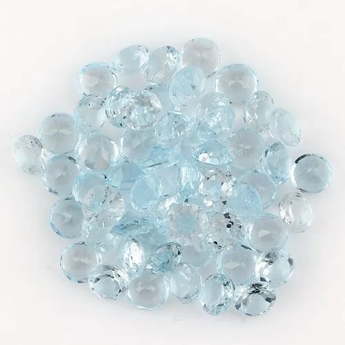 Natural Sky Blue Topaz Gemstone Cut Stone