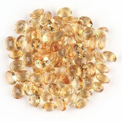 Natural Yellow Mixed Citrine Gemstone Brilliant Cut Stones