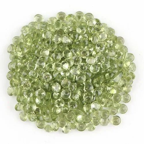 Natural Green Mixed Peridot Gemstone Brilliant Cut Stone