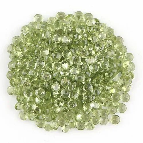 Natural Green Mixed Peridot Gemstone Brilliant Cut Stone