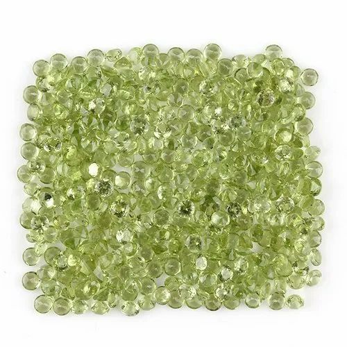 Natural Green Mixed Peridot Gemstone Brilliant Cut Stone