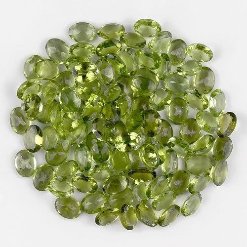 Natural Green Mixed Peridot Gemstone Brilliant Cut Stone