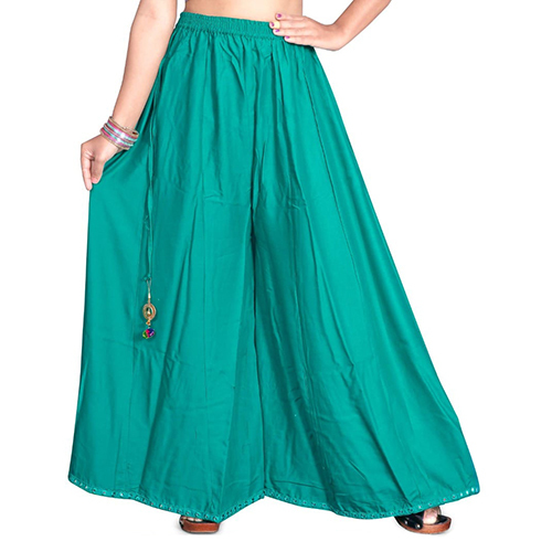 Ladies Flared Palazzo - Cotton Customized Sizing | All Season Wear Washable Design for Effortless Comfort and Style