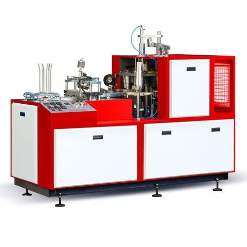 Red-White Lmq80 Single Phase Paper Cup Making Machine