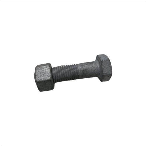 Hot Dip Galvanized Bolt Nut - Stainless Steel, Industrial Use, Black Color, Galvanized Surface | Durable and Corrosion-Resistant Design