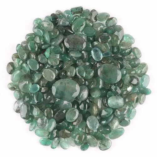 Natural Green Emerald Brilliant Cut Stones