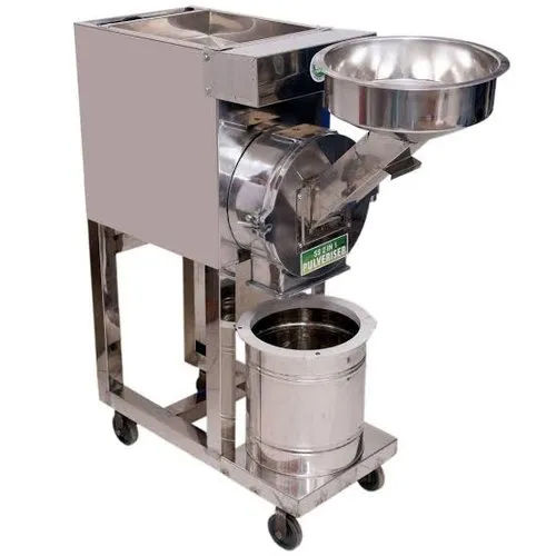 White Automatic Food Pulverizer Machine