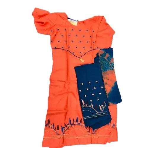 Ladies Cotton Embroidery Suit