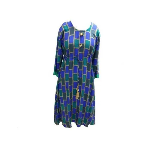 Ladies Blue Rayon Kurti