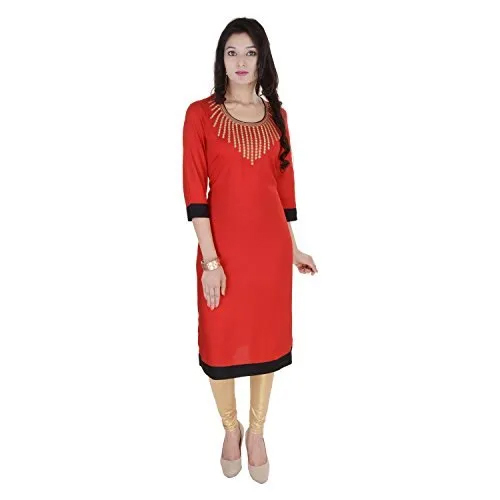 Ladies Red Cotton Kurti