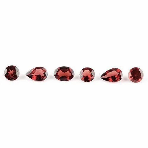 Natural Rhodolite Garnet In Brilliant Cut Stones