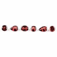 Natural Rhodolite Garnet In Brilliant Cut Stones