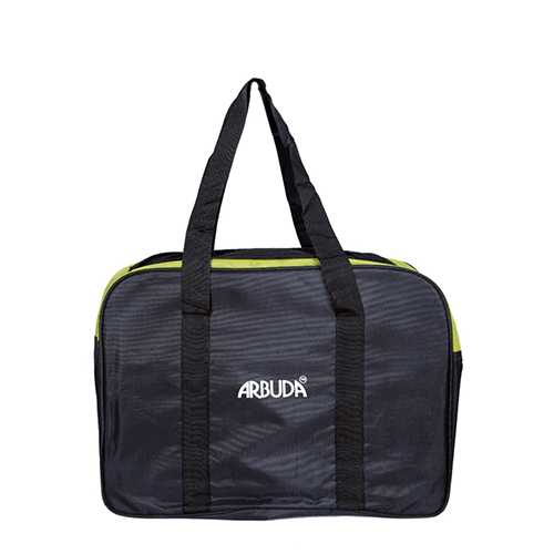Shoulder Bag - Polyester, 18x12x6 Inches | Black, 3 Compartments, 20 Liters Capacity, Zipper Closure, 1.5 lbs